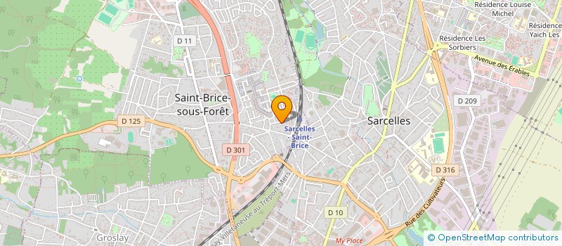 localisation de l'entreprise TARADALA à SAINT-BRICE-SOUS-FORET