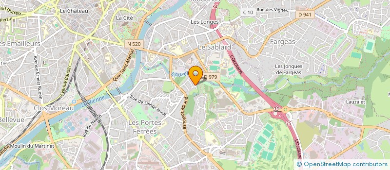 localisation de l'entreprise TARAGNAT CARRELAGE à LIMOGES