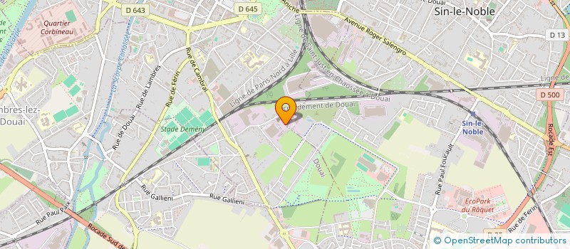 localisation de l'entreprise TARANIS à DOUAI