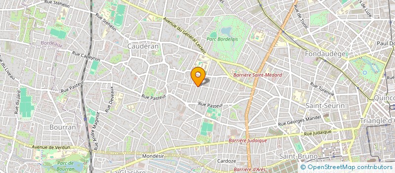 localisation de l'entreprise TARANIS CLUB à BORDEAUX