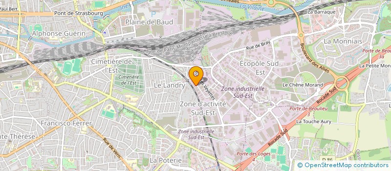 localisation de l'entreprise TARANIS TRANSPORTS à RENNES