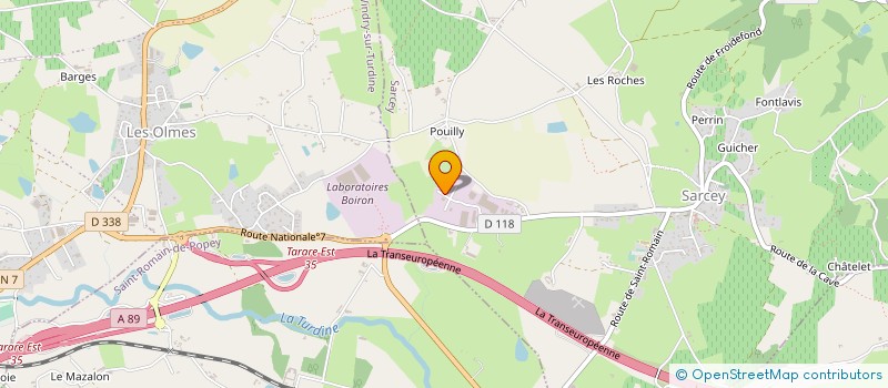 localisation de l'entreprise TARARE BOIS à SARCEY