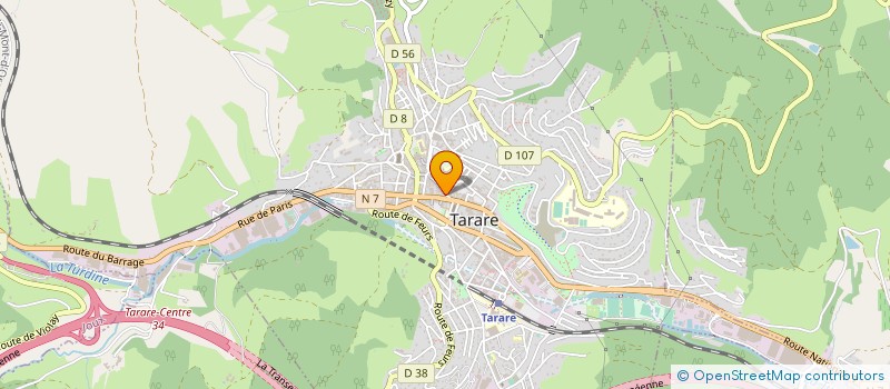 localisation de l'entreprise TARARE COIFFURE  TARARE