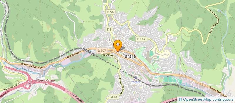 localisation de l'entreprise TARARE ESCRIME CLUB  TARARE