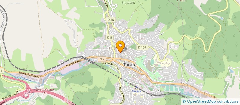 localisation de l'entreprise TARARE - VILLAVIE à TARARE
