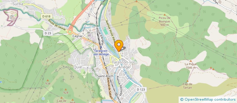 localisation de l'entreprise TARASCON DEVELOPPEMENT à TARASCON-SUR-ARIEGE