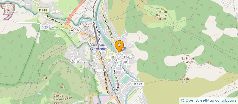 localisation de l'entreprise TARASCON SABARTHES DIFFUSION à TARASCON-SUR-ARIEGE