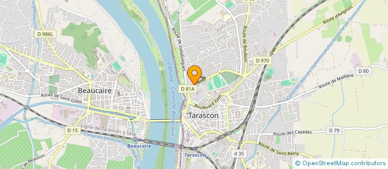 localisation de l'entreprise TARASQUE PNEUS MECA à TARASCON