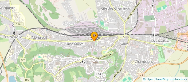 localisation de l'entreprise TARAVAN OPTIQUE à LAON
