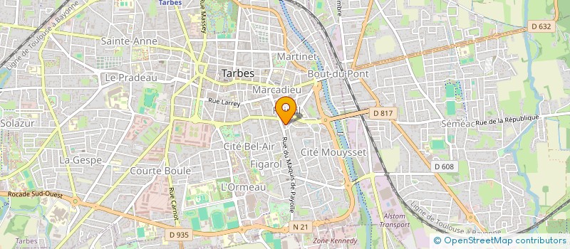 localisation de l'entreprise TARBELEC  TARBES