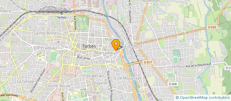 localisation de l'entreprise TARBES CENTER GYM  TARBES