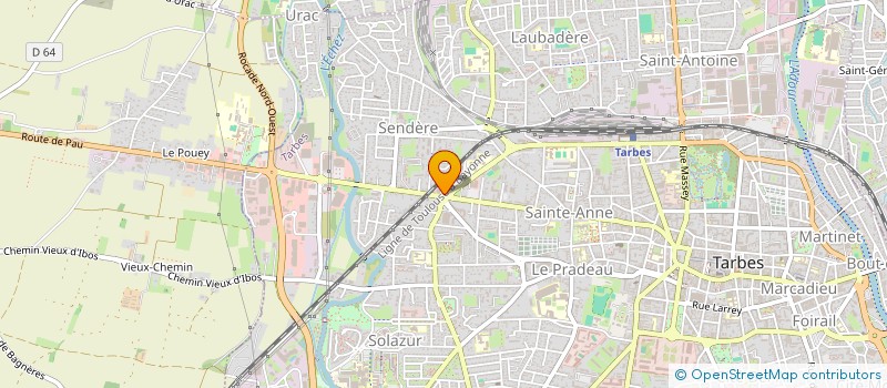 localisation de l'entreprise TARBES DIFFUSION PRESSE  TARBES