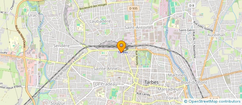 localisation de l'entreprise TARBES IMPRIMERIE OFFSET  TARBES