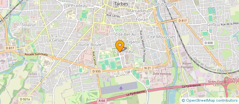 localisation de l'entreprise TARBES PYRENEES NATATION  TARBES