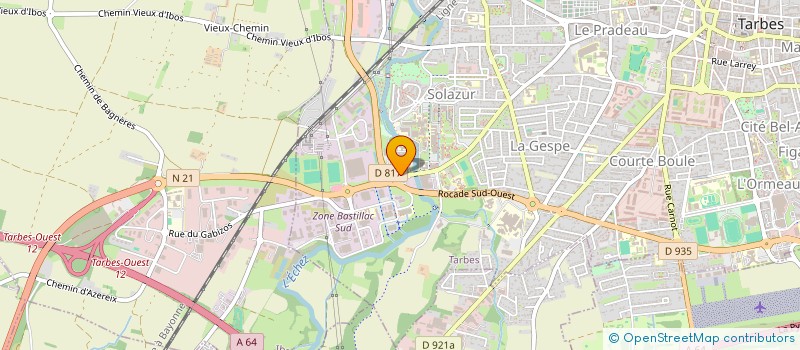 localisation de l'entreprise TARBES PYRENEES PATINAGE ARTISTIQUE  TARBES