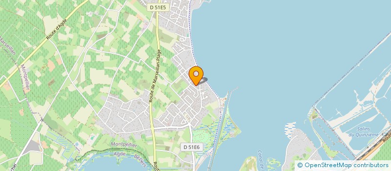 localisation de l'entreprise TARBOURIECH à MARSEILLAN