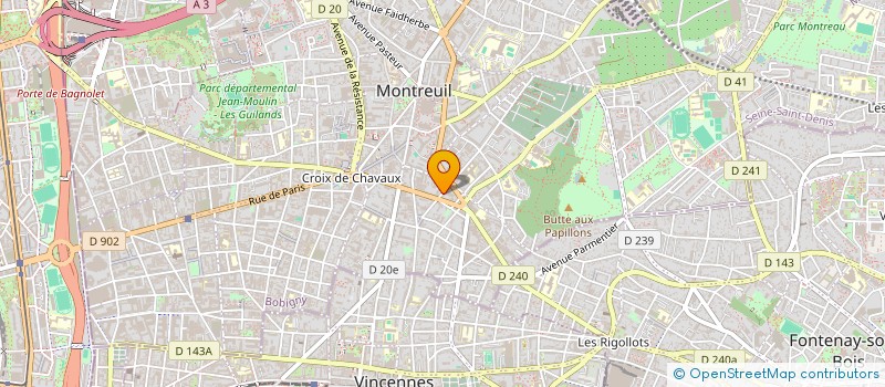 localisation de l'entreprise TARD LA NUIT à MONTREUIL