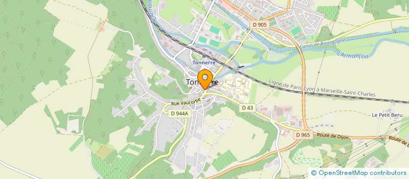 localisation de l'entreprise TARDEP ENTREPRISES  TONNERRE