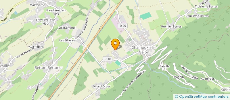 localisation de l'entreprise TARDEVEL  CHAMOUX-SUR-GELON