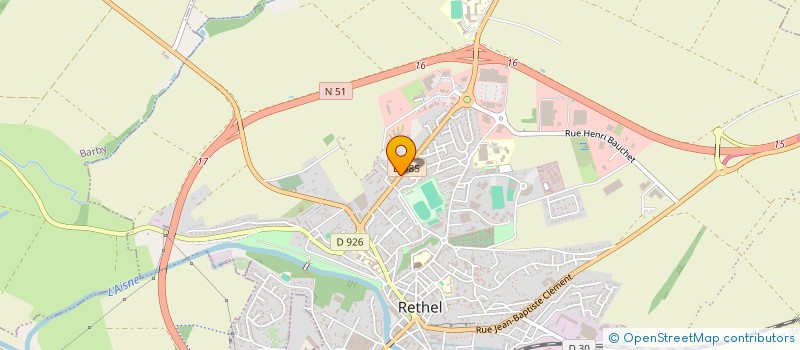 localisation de l'entreprise TARDIVEAU à RETHEL