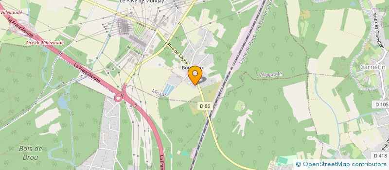 localisation de l'entreprise TARDIVEAU  VILLEVAUDE