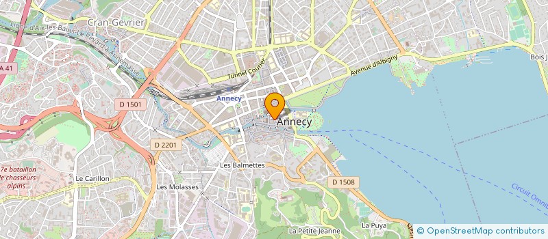 localisation de l'entreprise TARDIVEL CHAUSSURES à ANNECY