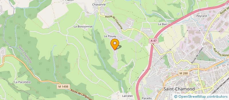 localisation de l'entreprise TARDY JLC  SAINT-CHAMOND