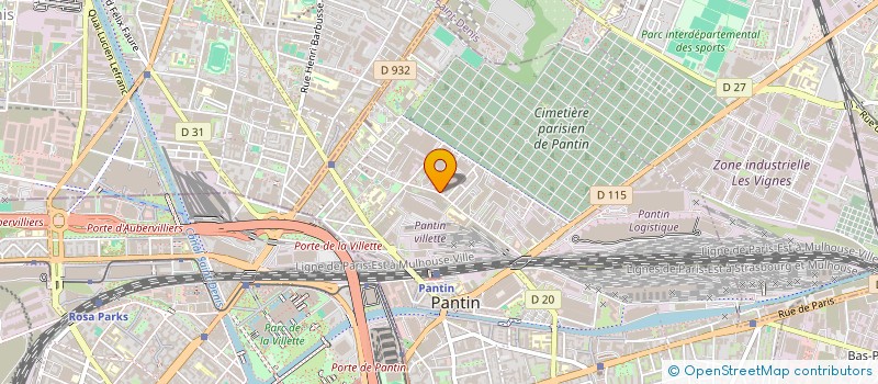 localisation de l'entreprise TARDY PARIS à PANTIN