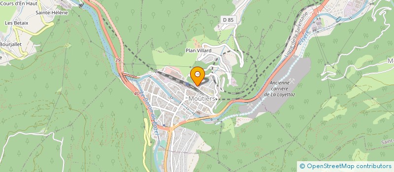 localisation de l'entreprise TARENTAISE MACONNERIE à MOUTIERS