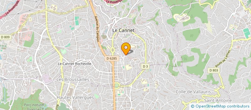 localisation de l'entreprise TAREVA à LE CANNET