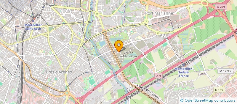 localisation de l'entreprise TARG à MONTPELLIER