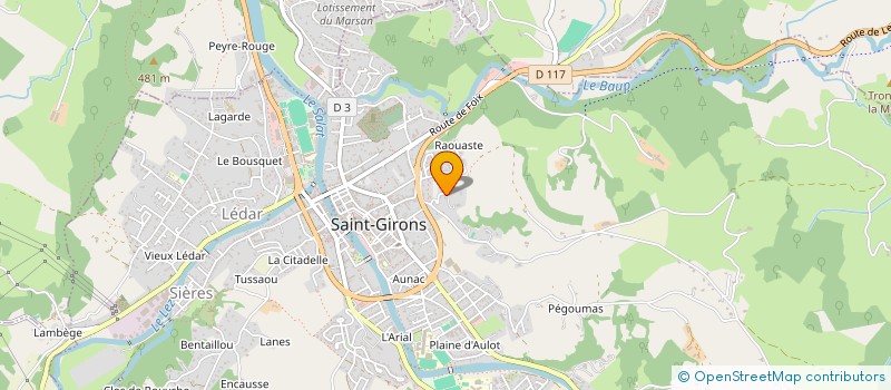 localisation de l'entreprise TARGA à SAINT-GIRONS