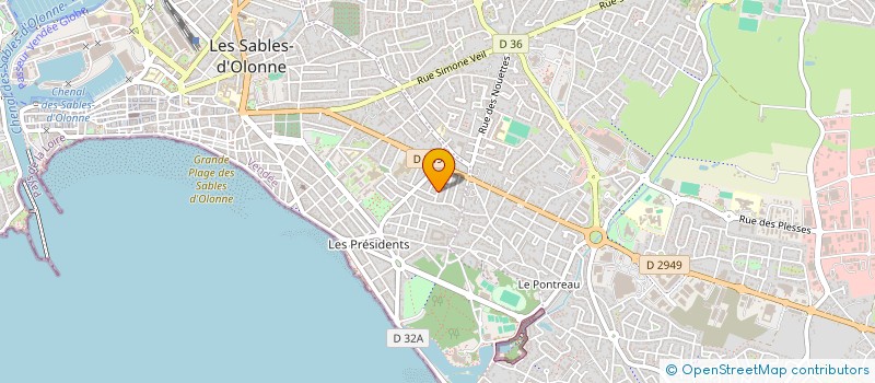 localisation de l'entreprise TARGA à LES SABLES D'OLONNE