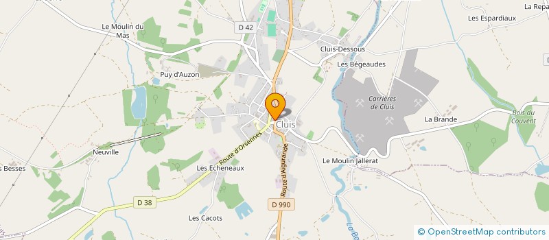localisation de l'entreprise TARGANTE à CLUIS