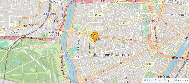 localisation de l'entreprise TARGET COMMUNICATION SAS à BOULOGNE-BILLANCOURT