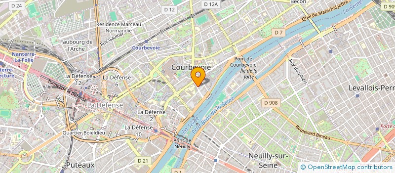 localisation de l'entreprise TARGET MEDIAS à COURBEVOIE
