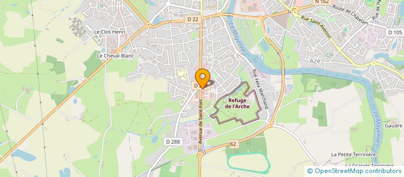 localisation de l'entreprise TARGET SPORTS  CHATEAU-GONTIER-SUR-MAYENNE