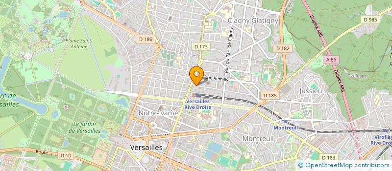 localisation de l'entreprise TARGETING à VERSAILLES
