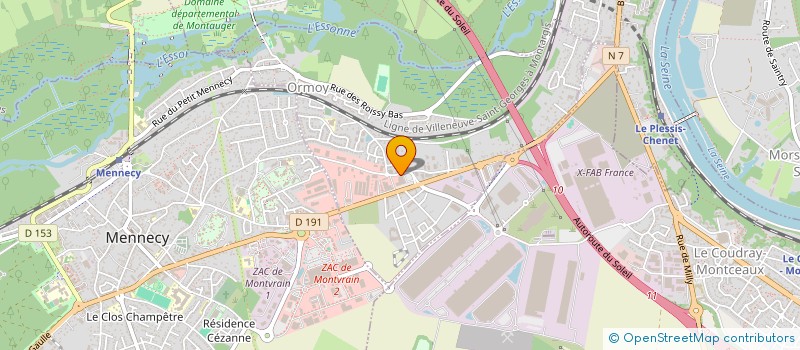 localisation de l'entreprise TARGLASS  ORMOY