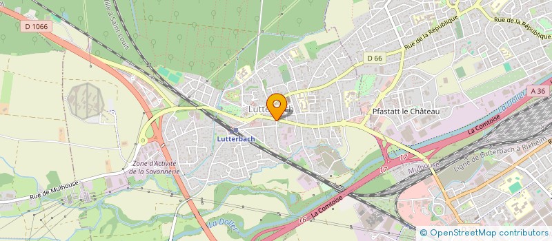 localisation de l'entreprise TARHAN  LUTTERBACH