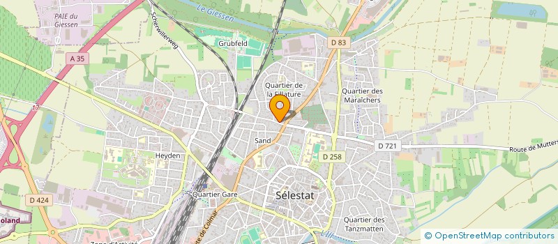 localisation de l'entreprise TARI-PHARM ALSACE INVENTAIRES  SELESTAT