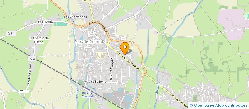 localisation de l'entreprise TARMAC PATRIMOINE à SURY-LE-COMTAL