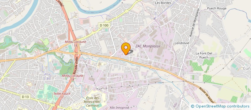 localisation de l'entreprise TARN CHARPENTES à ALBI