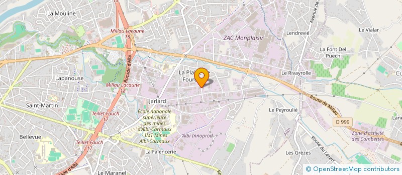 localisation de l'entreprise TARN COMPOSITES  ALBI