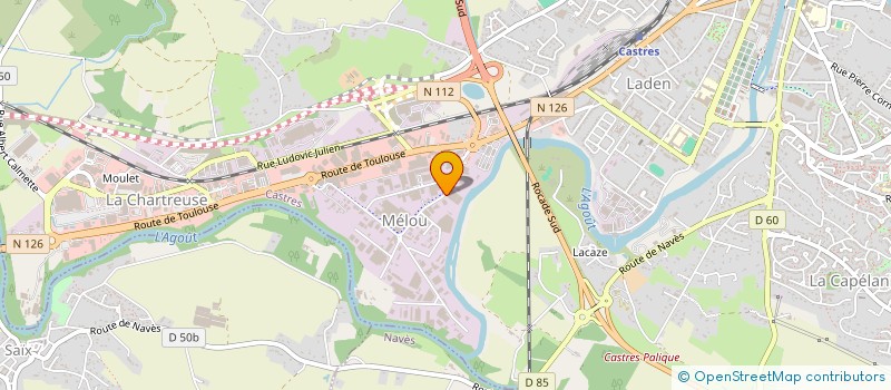 localisation de l'entreprise TARN ENROBES à CASTRES
