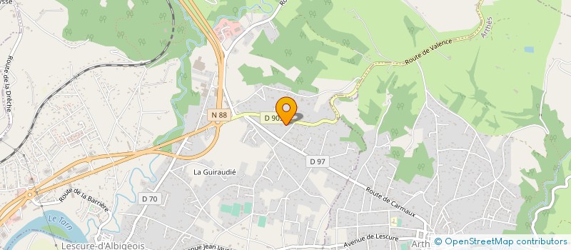 localisation de l'entreprise TARN FACADES  LESCURE-D'ALBIGEOIS