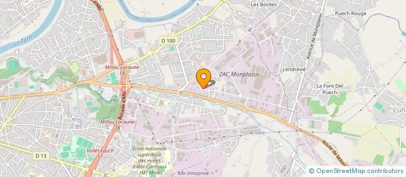 localisation de l'entreprise TARN PLOMB'ELEC à ALBI