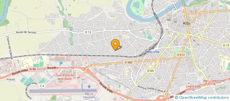 localisation de l'entreprise TARN RUGGY XIII STORY à ALBI