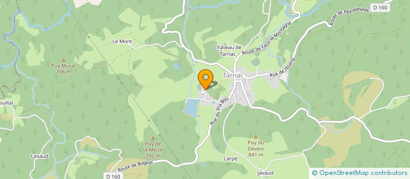 localisation de l'entreprise TARNAC AMBULANCES à TARNAC