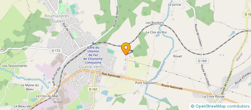 localisation de l'entreprise TARNAUD TERRASSEMENT à TERRES-DE-HAUTE-CHARENTE